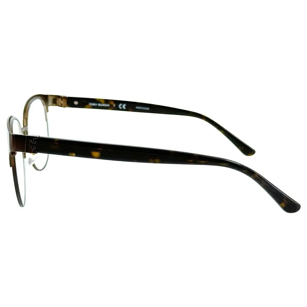 Tory Burch TY1054 Womens Metal Eyeglass Frame 3231 Bronze Havana 50-18